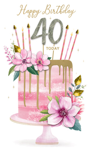 Age 40 Female - Greeting Card