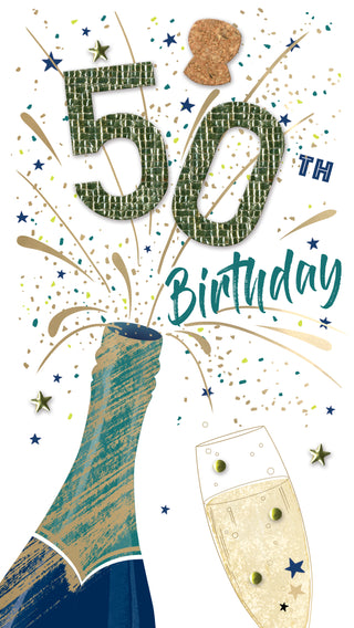 Age 50 Male - Greeting Card