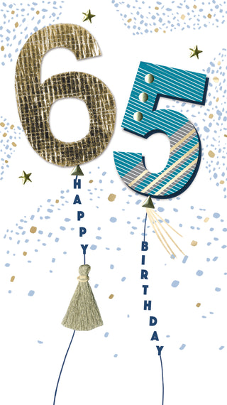 Age 65 Male - Greeting Card