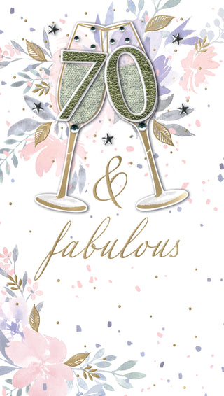 Age 70 Female - Greeting Card