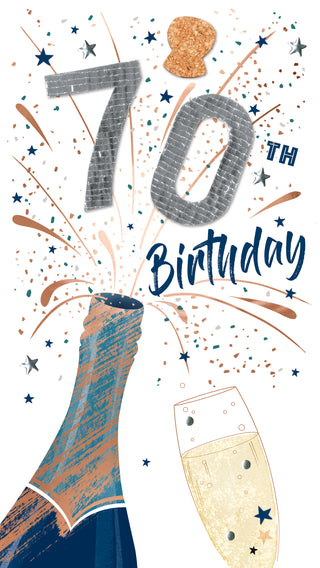 Age 70 Male - Greeting Card