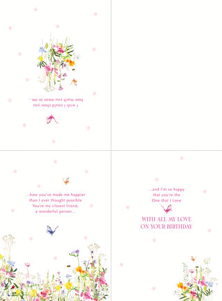 One I Love Female - Greeting Card - Back