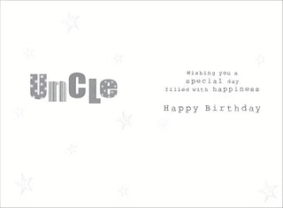 Uncle - Greeting Card - Back