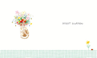 Open Birthday Female - Greeting Card - Back