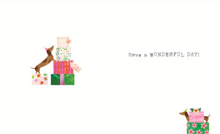 Open Birthday Female - Greeting Card - Back