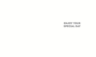 Open Birthday Female - Greeting Card - Back