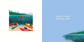 Open Birthday Male - Greeting Card - Back