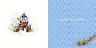 Open Birthday Male - Greeting Card - Back