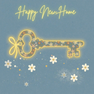 House Key New Home - Ecard