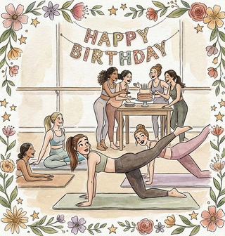 Pilates Birthday - Ecard