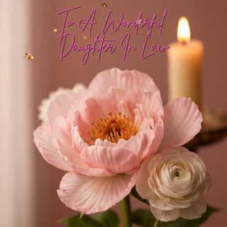 Pink Floral Birthday, Daughter In Law - Ecard