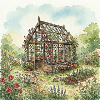 Quiet Greenhouse Open Birthday - Ecard