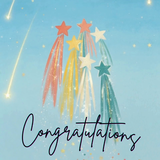 Shooting Stars Congratulations
